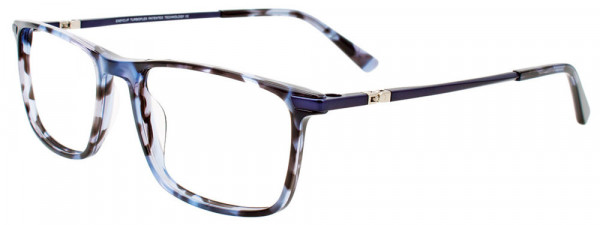EasyClip EC597 Eyeglasses, 050 - Blue Tortoise/Blue