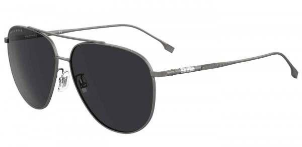 HUGO BOSS Black BOSS 1296/F/S Sunglasses, 0R80 MATTE RUTHENIUM