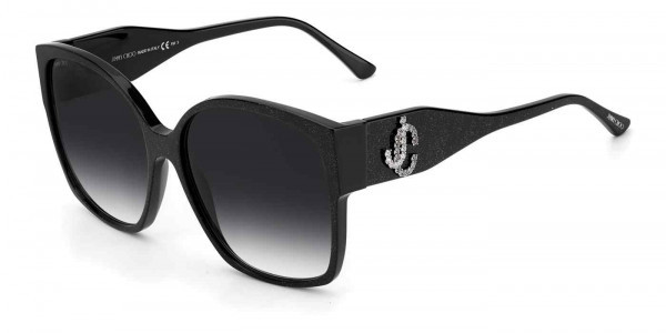Jimmy Choo NOEMI/S Sunglasses, 0DXF GLITTER BLACK