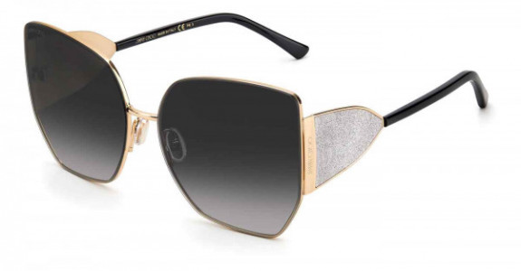 Jimmy Choo Safilo RIVER/S Sunglasses, 02M2 BLACK GOLD