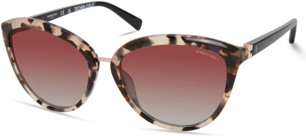 Kenneth Cole New York KC7258 Sunglasses, 74D - Pink  / Smoke Polarized. 180Ã‚Â° Hinges. Bio-Acetate Techni-Cole.