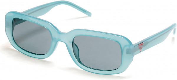Guess GU8250 Sunglasses, 87N - Shiny Turquoise / Green