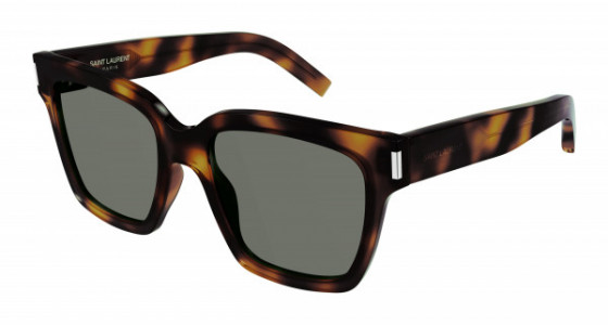 Saint Laurent SL 507 Sunglasses, 003 - HAVANA with GREEN lenses