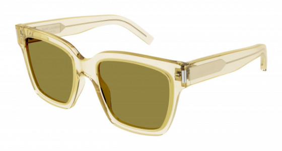 Saint Laurent SL 507 Sunglasses, 005 - YELLOW with GREEN lenses