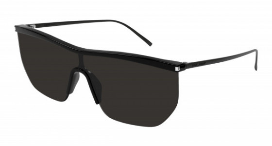 Saint Laurent SL 519 MASK Sunglasses, 001 - BLACK with BLACK lenses