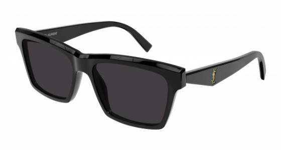 Saint Laurent SL M104 Sunglasses, 004 - BLACK with GREY polarized lenses