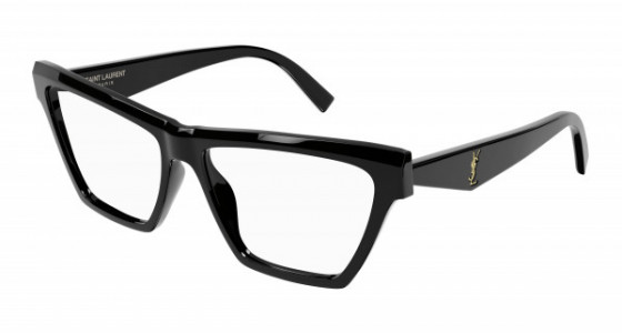 Saint Laurent SL M103 OPT Eyeglasses, 001 - BLACK with TRANSPARENT lenses