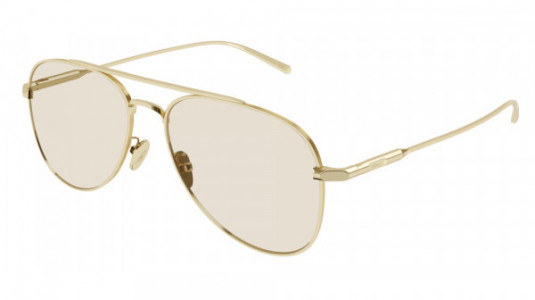 Brioni BR0102S Sunglasses, 004 - GOLD with YELLOW lenses