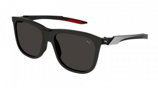 Puma PU0360S Sunglasses, 001 - BLACK with SMOKE lenses