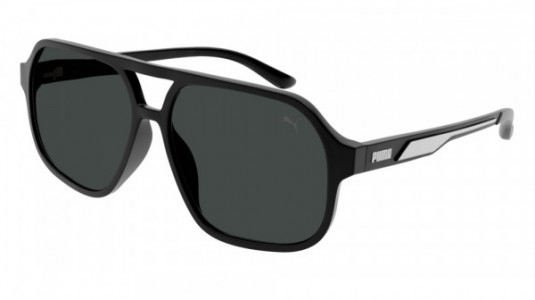 Puma PU0368S Sunglasses, 001 - BLACK with SMOKE lenses