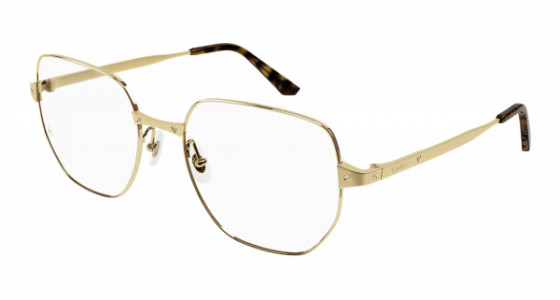 Cartier CT0339O Eyeglasses, 001 - GOLD with TRANSPARENT lenses