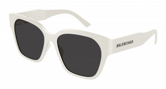 Balenciaga BB0215SA Sunglasses, 003 - IVORY with GREY lenses