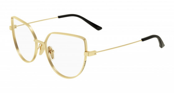 Balenciaga BB0197O Eyeglasses, 002 - GOLD with TRANSPARENT lenses