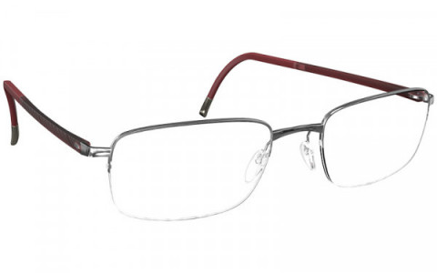 Silhouette Illusion Nylor 5559 Eyeglasses, 7110 Satin Red