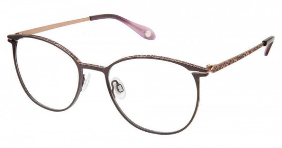 Fysh UK F-3685 Eyeglasses, M107-EGGPLANT ROSE GOLD