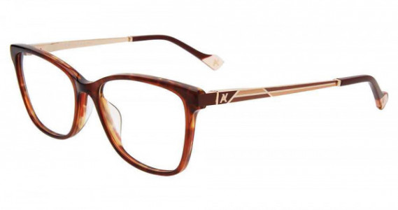 Yalea VYA006 Eyeglasses, Brown