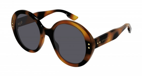 Gucci GG1081S Sunglasses, 002 - HAVANA with SMOKE lenses