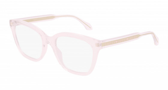 Gucci GG0566ON Eyeglasses, 004 - PINK with TRANSPARENT lenses