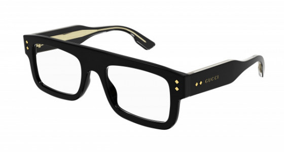 Gucci GG1085O Eyeglasses, 001 - BLACK with TRANSPARENT lenses