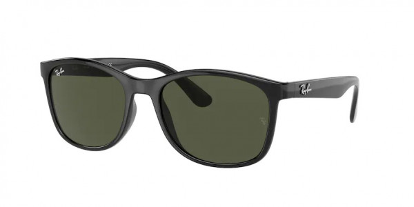 Ray-Ban RB4374 Sunglasses, 601/31 BLACK GREEN (BLACK)