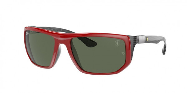 Ray-Ban RB8361M Sunglasses, F62371 RED DARK GREEN (RED)