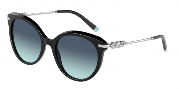 Tiffany & Co. TF4189B Sunglasses, 80019S BLACK AZURE GRADIENT BLUE (BLACK)