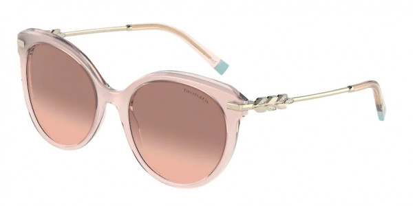 Tiffany & Co. TF4189B Sunglasses, 833413 MILKY PINK GRADIENT PINK GRADI (PINK)