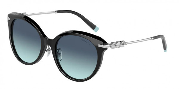 Tiffany & Co. TF4189BF Sunglasses, 80019S BLACK AZURE GRADIENT BLUE (BLACK)