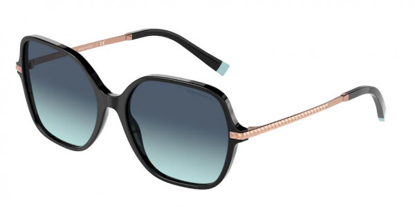 Tiffany & Co. TF4191 Sunglasses, 80019S BLACK AZURE GRADEINT BLUE (BLACK)