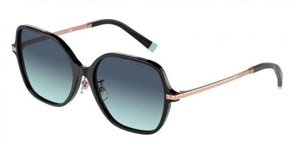 Tiffany & Co. TF4191F Sunglasses, 80019S BLACK AZURE GRADEINT BLUE (BLACK)