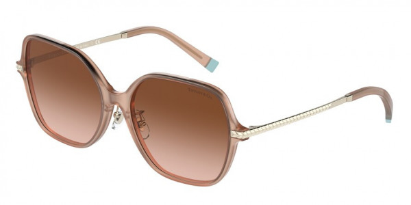Tiffany & Co. TF4191F Sunglasses, 83473B OPAL PINK BROWN GRADIENT (PINK)