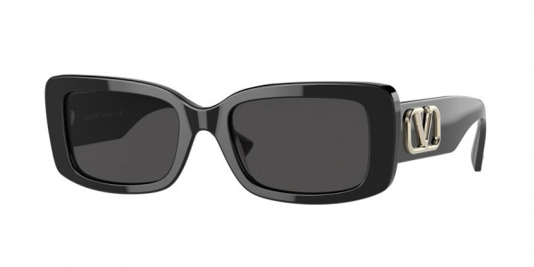 Valentino VA4108F Sunglasses, 500187 BLACK (BLACK)