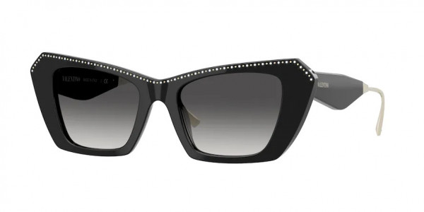 Valentino VA4114 Sunglasses, 50018G BLACK (BLACK)