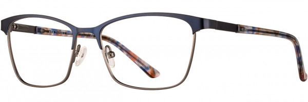 Adin Thomas Adin Thomas 534 Eyeglasses, 2 - Navy / Graphite / Blue