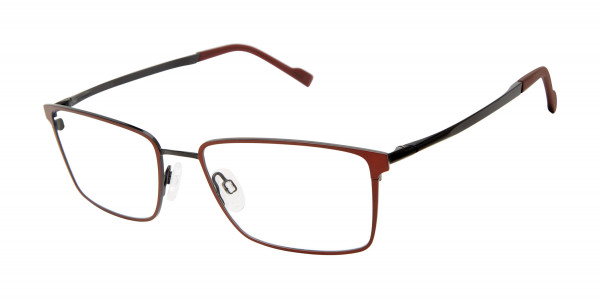 TITANflex 827063 Eyeglasses, Burgundy/Black - 50 (BUR)