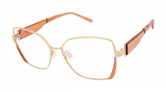 MINI 761012 Eyeglasses, Gold/Cinnamon - 20 (GLD)