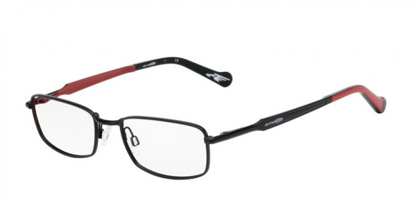 Arnette AN6083 FLUX Eyeglasses, 599 MATTE BLACK/MATTE RED (BLACK)