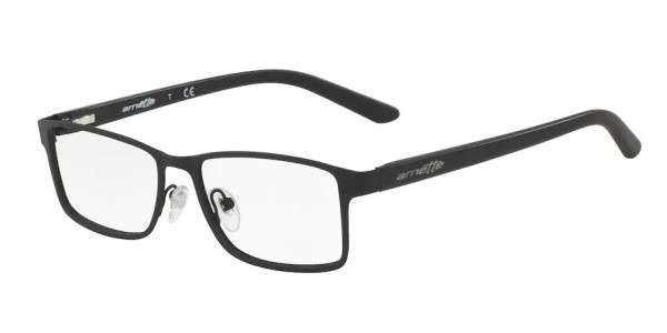 Arnette AN6110 SET ON Eyeglasses, 662 SET ON RUBBER BLACK (BLACK)