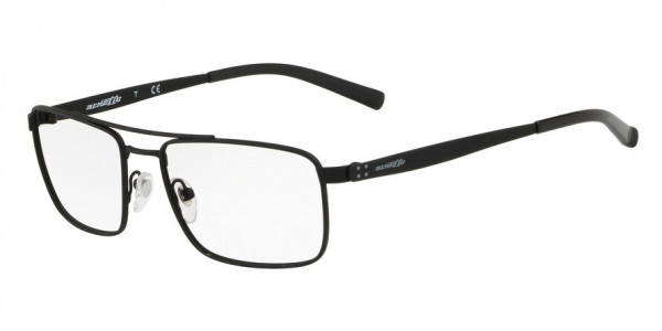 Arnette AN6119 ZIPLINE Eyeglasses, 696 ZIPLINE RUBBER BLACK (BLACK)