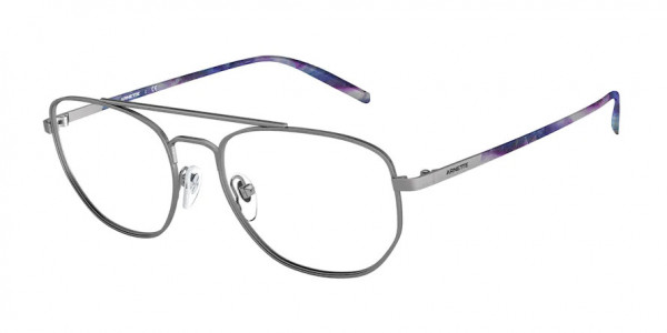 Arnette AN6125 LAYNE Eyeglasses, 730 LAYNE SHINY BRUSHED GUNMETAL (GREY)