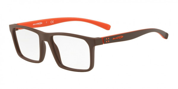 Arnette AN7160 BASSLINE Eyeglasses, 2565 BASSLINE MATTE BROWN (BROWN)