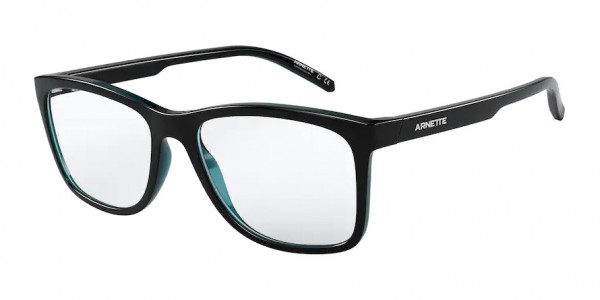 Arnette AN7184 LIT Eyeglasses, 2714 LIT TOP SHINY BLACK ON BLUE (BLACK)