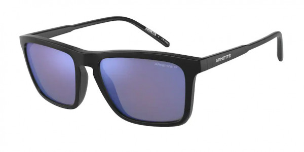 Arnette AN4283 SHYGUY Sunglasses, 01/22 SHYGUY MATTE BLACK POLAR DK GR (BLACK)