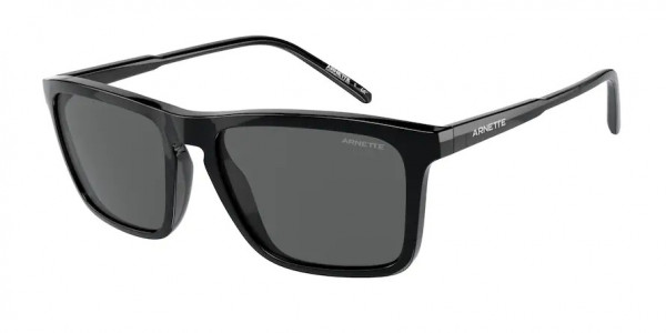 Arnette AN4283 SHYGUY Sunglasses, 41/87 SHYGUY BLACK DARK GREY (BLACK)