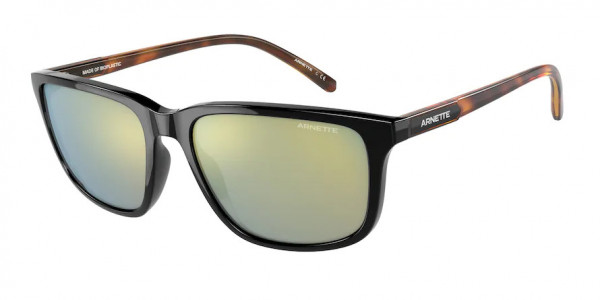 Arnette AN4288 PIRX Sunglasses, 2753/2 PIRX BLACK GREEN MIRROR (BLACK)