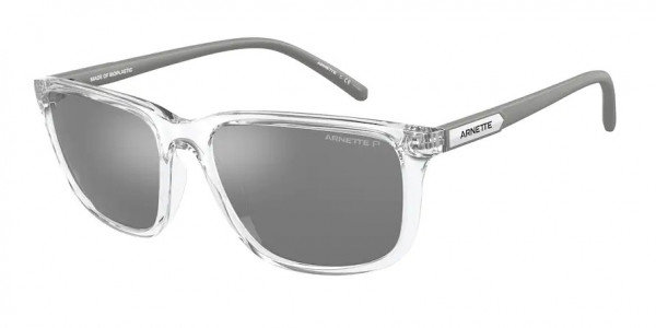 Arnette AN4288 PIRX Sunglasses, 2755Z3 PIRX CRYSTAL DARK GREY MIRROR (WHITE)