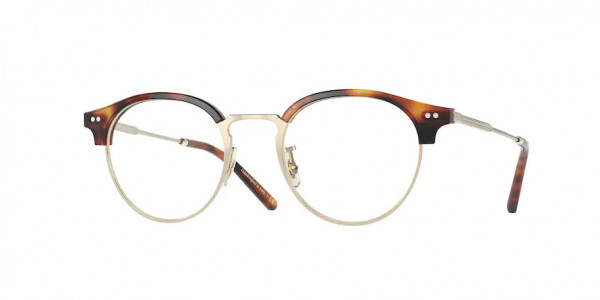 Oliver Peoples OV5469 REILAND Eyeglasses, 1007 REILAND BRUSHED GOLD/DARK MAHO (GOLD)