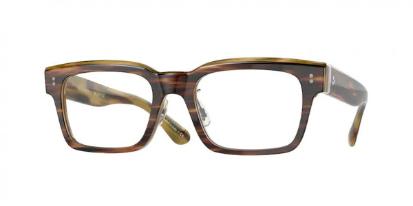 Oliver Peoples OV5470F HOLLINS Eyeglasses, 1310 AMARETTO/STRIPED HONEY (BROWN)