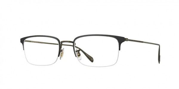Oliver Peoples OV1273 CODNER Eyeglasses, 5302 MATTE BLACK/ANTIQUE GOLD (BLACK)