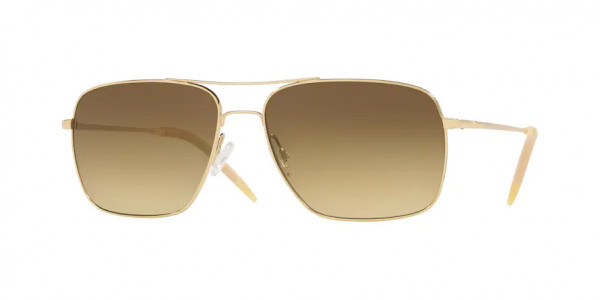 Oliver Peoples OV1150S CLIFTON Sunglasses, 503585 CLIFTON GOLD CHROME OLIVE PHOT (GOLD)